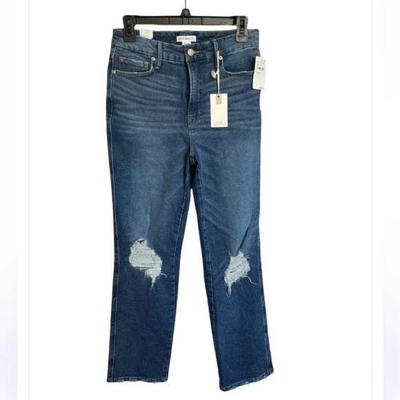 Good American Good Curve Straight Jeans - Picture 2 of 6